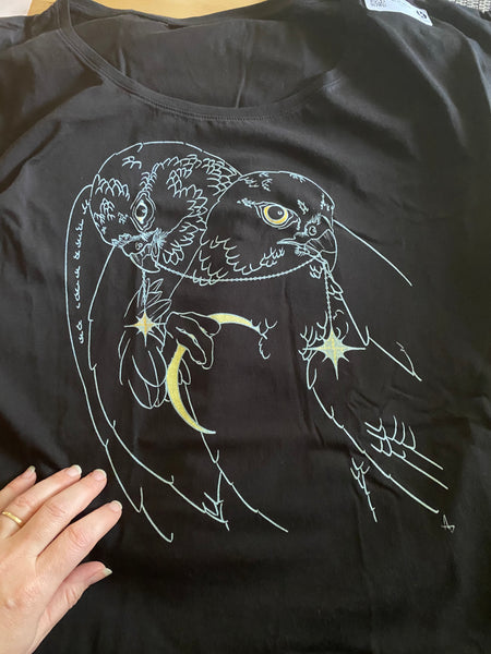 Lunar Falcons / Roll Cuff T-Shirt