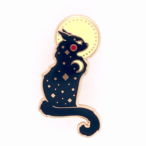 Celestial Cat Lapel Pin
