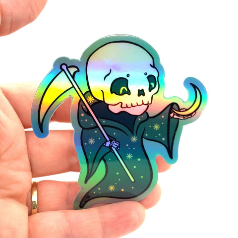 Holographic Baby Reaper Sticker