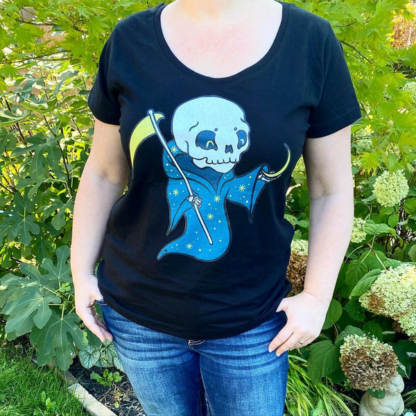 Baby Reaper / Roll Cuff T-Shirt / Color Options Available