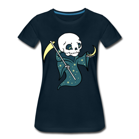Baby Reaper / Women’s Premium Organic T-Shirt / Color Options Available - deep navy