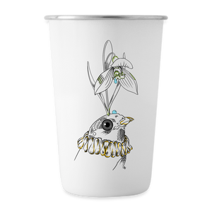 Stainless Steel Pint Cup - white
